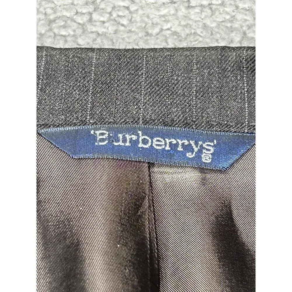Vintage Burberrys Jacket Mens Wool Dark Gray Burberry Kutler Bros Suit Coat